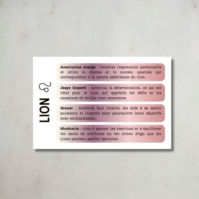 Coffret Astro - Lion ♌