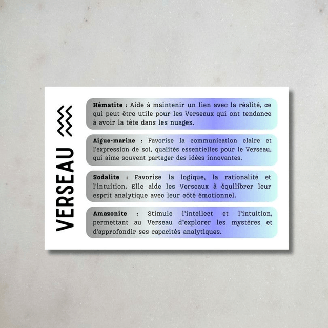 Coffret Astro - Verseau ♒