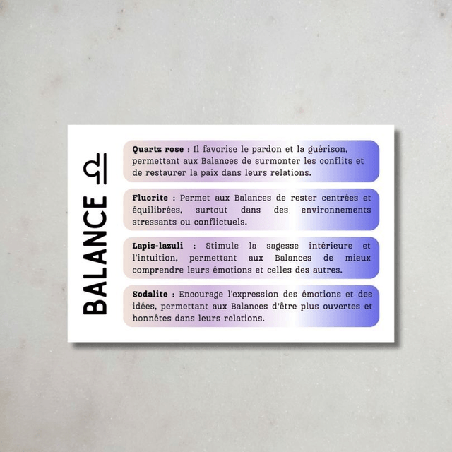 Coffret Astro - Balance ♎