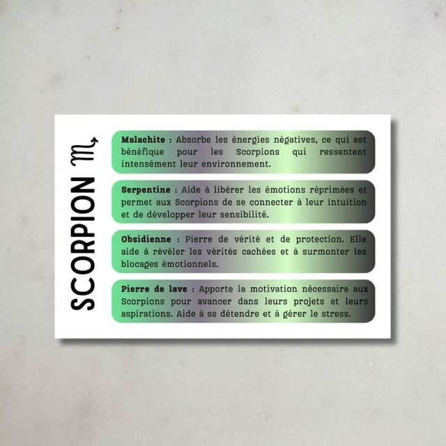 Coffret Astro - Scorpion ♏