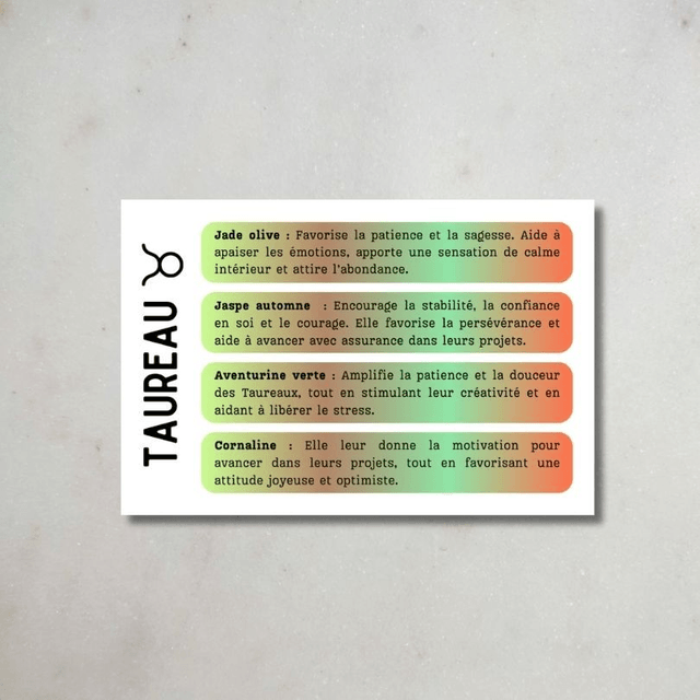 Coffret Astro - Taureau ♉