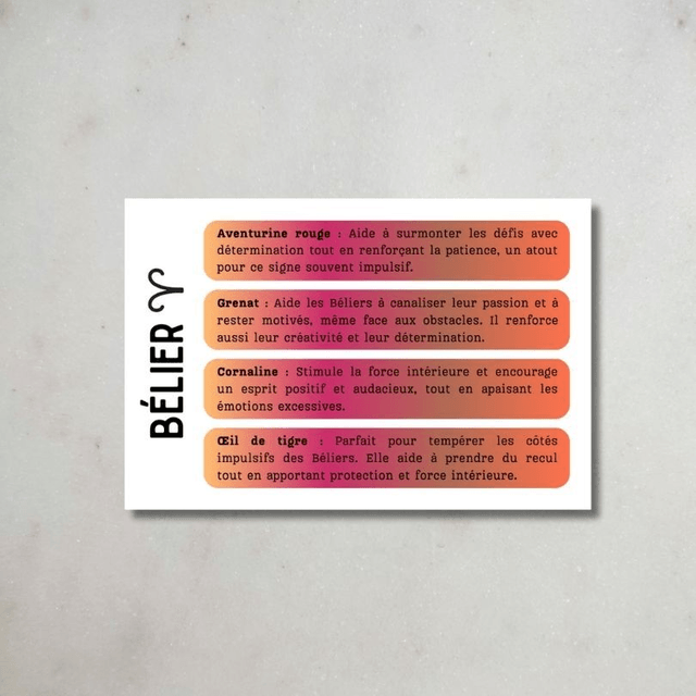 Coffret Astro - Bélier ♈